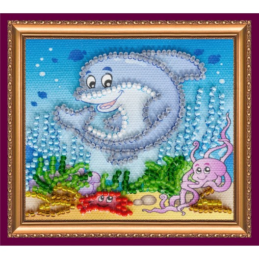 Magnets Bead embroidery kit Undersea kingdom, AMA-002 by Abris Art - buy online! ✿ Fast delivery ✿ Factory price ✿ Wholesale and retail ✿ Purchase Kits for embroidery magnets with beads on canvas