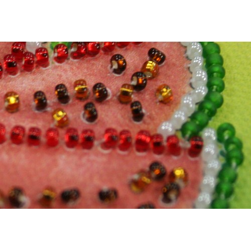 Magnets Bead embroidery kit Watermelon, AMA-005 by Abris Art - buy online! ✿ Fast delivery ✿ Factory price ✿ Wholesale and retail ✿ Purchase Kits for embroidery magnets with beads on canvas