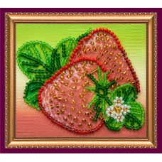 Magnets Bead embroidery kit Strawberry