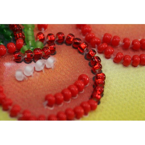 Magnets Bead embroidery kit Cherry, AMA-008 by Abris Art - buy online! ✿ Fast delivery ✿ Factory price ✿ Wholesale and retail ✿ Purchase Kits for embroidery magnets with beads on canvas