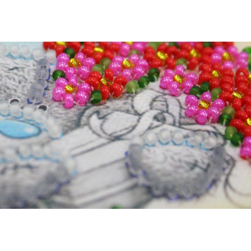 Magnets Bead embroidery kit Congrats, AMA-010 by Abris Art - buy online! ✿ Fast delivery ✿ Factory price ✿ Wholesale and retail ✿ Purchase Kits for embroidery magnets with beads on canvas