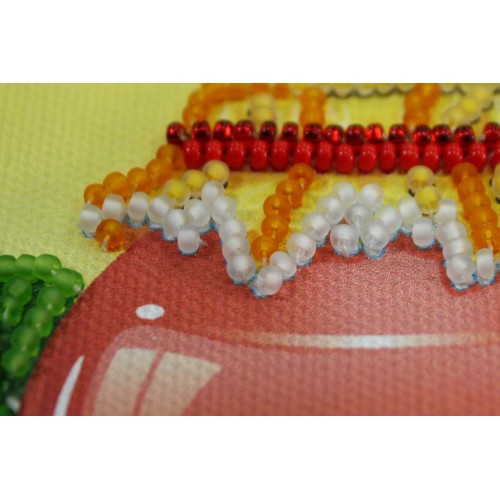 Magnets Bead embroidery kit Wild strawberry, AMA-018 by Abris Art - buy online! ✿ Fast delivery ✿ Factory price ✿ Wholesale and retail ✿ Purchase Kits for embroidery magnets with beads on canvas
