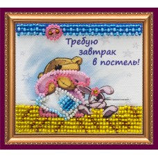 Magnets Bead embroidery kit Breakfast in abed