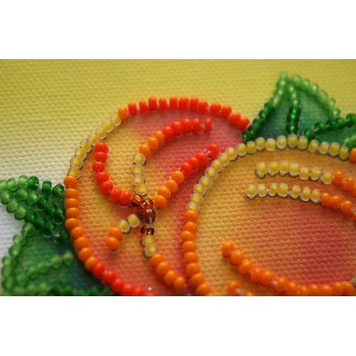 Ripe peaches, AMA-022 by Abris Art - buy online! ✿ Fast delivery ✿ Factory price ✿ Wholesale and retail ✿ Purchase Kits for embroidery magnets with beads on canvas