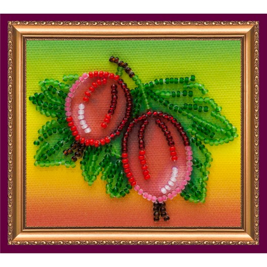 Gooseberry, AMA-023 by Abris Art - buy online! ✿ Fast delivery ✿ Factory price ✿ Wholesale and retail ✿ Purchase Kits for embroidery magnets with beads on canvas