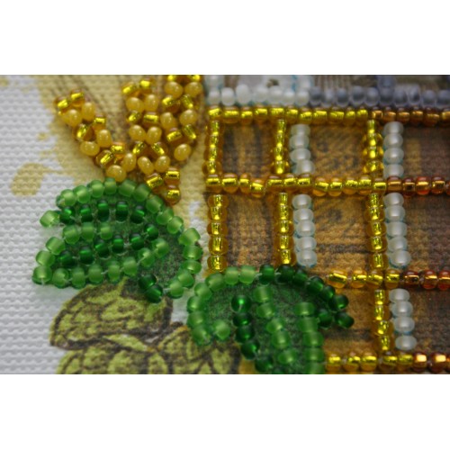 Magnets Bead embroidery kit Beer, AMA-030 by Abris Art - buy online! ✿ Fast delivery ✿ Factory price ✿ Wholesale and retail ✿ Purchase Kits for embroidery magnets with beads on canvas