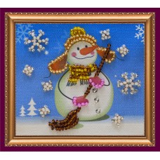 Magnets Bead embroidery kit Snowman – 1