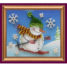 Magnets Bead embroidery kit Snowman – 2