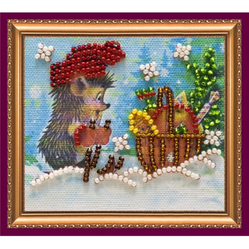 Magnets Bead embroidery kit Surprise – 1, AMA-045 by Abris Art - buy online! ✿ Fast delivery ✿ Factory price ✿ Wholesale and retail ✿ Purchase Kits for embroidery magnets with beads on canvas