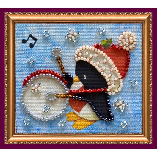 Magnets Bead embroidery kit Drummer – 1, AMA-048 by Abris Art - buy online! ✿ Fast delivery ✿ Factory price ✿ Wholesale and retail ✿ Purchase Kits for embroidery magnets with beads on canvas