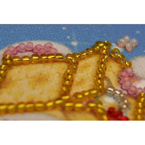 Magnets Bead embroidery kit Gifts – 1, AMA-049 by Abris Art - buy online! ✿ Fast delivery ✿ Factory price ✿ Wholesale and retail ✿ Purchase Kits for embroidery magnets with beads on canvas