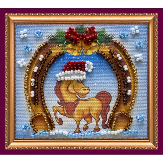 Happy New Year – 4, AMA-053 by Abris Art - buy online! ✿ Fast delivery ✿ Factory price ✿ Wholesale and retail ✿ Purchase Kits for embroidery magnets with beads on canvas