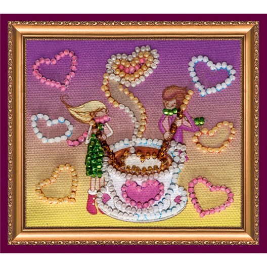 Magnets Bead embroidery kit Scent of love, AMA-062 by Abris Art - buy online! ✿ Fast delivery ✿ Factory price ✿ Wholesale and retail ✿ Purchase Kits for embroidery magnets with beads on canvas