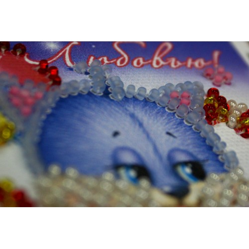 Magnets Bead embroidery kit Rabbits love, AMA-063 by Abris Art - buy online! ✿ Fast delivery ✿ Factory price ✿ Wholesale and retail ✿ Purchase Kits for embroidery magnets with beads on canvas