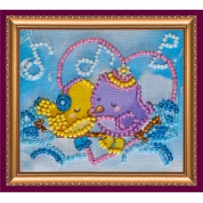 Magnets Bead embroidery kit Music of love
