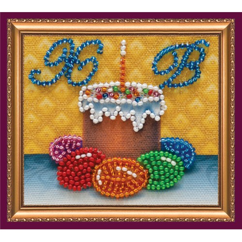 Magnets Bead embroidery kit Easter still-life – 1, AMA-071 by Abris Art - buy online! ✿ Fast delivery ✿ Factory price ✿ Wholesale and retail ✿ Purchase Kits for embroidery magnets with beads on canvas