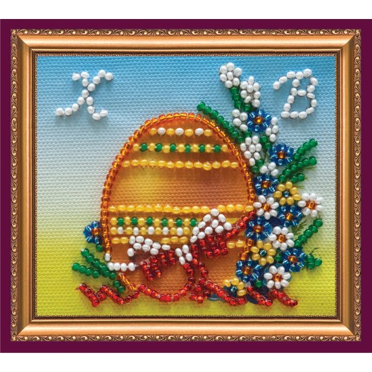 Magnets Bead embroidery kit Easter still-life – 2, AMA-072 by Abris Art - buy online! ✿ Fast delivery ✿ Factory price ✿ Wholesale and retail ✿ Purchase Kits for embroidery magnets with beads on canvas