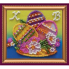 Magnets Bead embroidery kit Easter still-life – 3