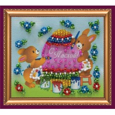 Magnets Bead embroidery kit Easter still-life – 6