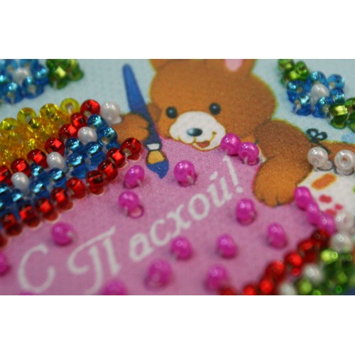 Magnets Bead embroidery kit Easter still-life – 6, AMA-079 by Abris Art - buy online! ✿ Fast delivery ✿ Factory price ✿ Wholesale and retail ✿ Purchase Kits for embroidery magnets with beads on canvas