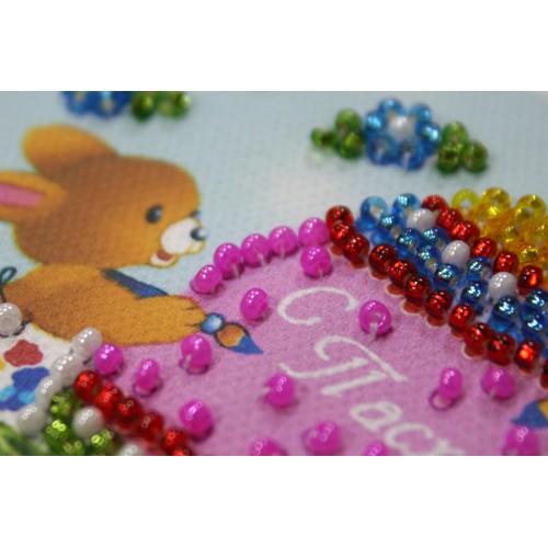 Magnets Bead embroidery kit Easter still-life – 6, AMA-079 by Abris Art - buy online! ✿ Fast delivery ✿ Factory price ✿ Wholesale and retail ✿ Purchase Kits for embroidery magnets with beads on canvas