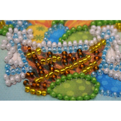 Magnets Bead embroidery kit Easter basket – 4, AMA-080 by Abris Art - buy online! ✿ Fast delivery ✿ Factory price ✿ Wholesale and retail ✿ Purchase Kits for embroidery magnets with beads on canvas