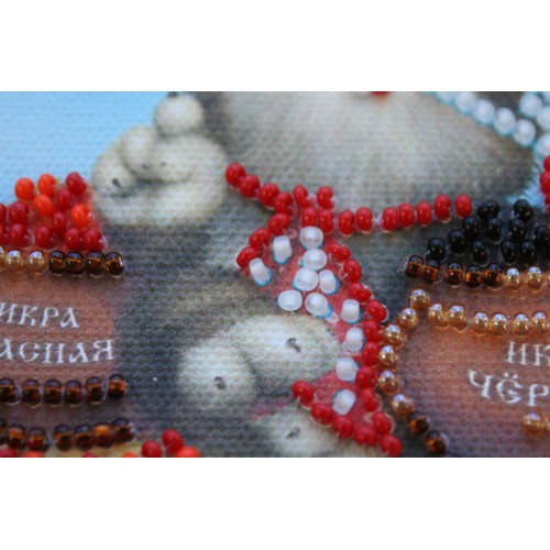 Magnets Bead embroidery kit Life is good, AMA-088 by Abris Art - buy online! ✿ Fast delivery ✿ Factory price ✿ Wholesale and retail ✿ Purchase Kits for embroidery magnets with beads on canvas