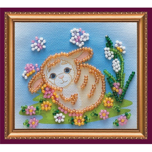 Magnets Bead embroidery kit Cutey – 1, AMA-092 by Abris Art - buy online! ✿ Fast delivery ✿ Factory price ✿ Wholesale and retail ✿ Purchase Kits for embroidery magnets with beads on canvas