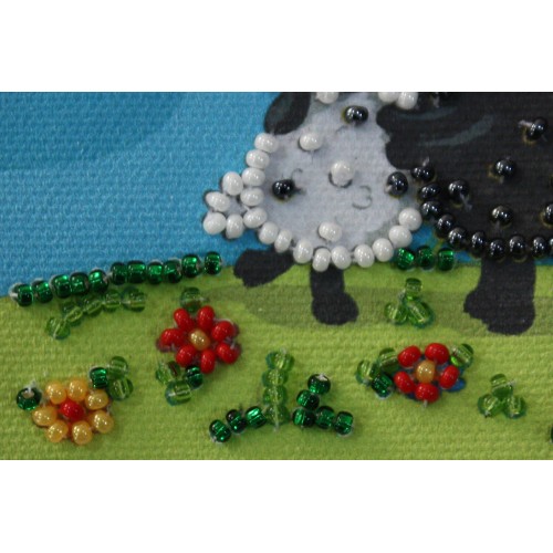 Magnets Bead embroidery kit Enamoured woollies – 1, AMA-093 by Abris Art - buy online! ✿ Fast delivery ✿ Factory price ✿ Wholesale and retail ✿ Purchase Kits for embroidery magnets with beads on canvas