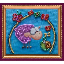 Magnets Bead embroidery kit Woolly and snail