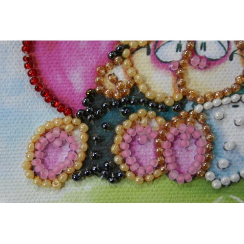 Enamoured woollies – 2, AMA-096 by Abris Art - buy online! ✿ Fast delivery ✿ Factory price ✿ Wholesale and retail ✿ Purchase Kits for embroidery magnets with beads on canvas