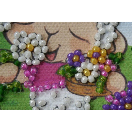 Magnets Bead embroidery kit Cutey – 2, AMA-097 by Abris Art - buy online! ✿ Fast delivery ✿ Factory price ✿ Wholesale and retail ✿ Purchase Kits for embroidery magnets with beads on canvas