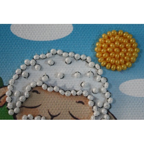 Magnets Bead embroidery kit Cutey – 2, AMA-097 by Abris Art - buy online! ✿ Fast delivery ✿ Factory price ✿ Wholesale and retail ✿ Purchase Kits for embroidery magnets with beads on canvas