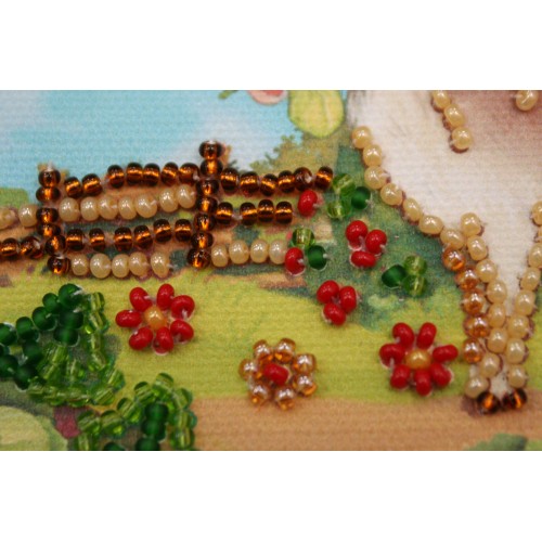 Magnets Bead embroidery kit Goat and cole, AMA-099 by Abris Art - buy online! ✿ Fast delivery ✿ Factory price ✿ Wholesale and retail ✿ Purchase Kits for embroidery magnets with beads on canvas