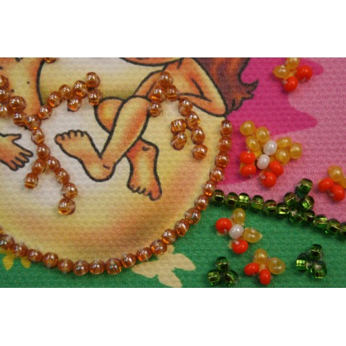 Magnets Bead embroidery kit Gemini, AMA-103 by Abris Art - buy online! ✿ Fast delivery ✿ Factory price ✿ Wholesale and retail ✿ Purchase Kits for embroidery magnets with beads on canvas