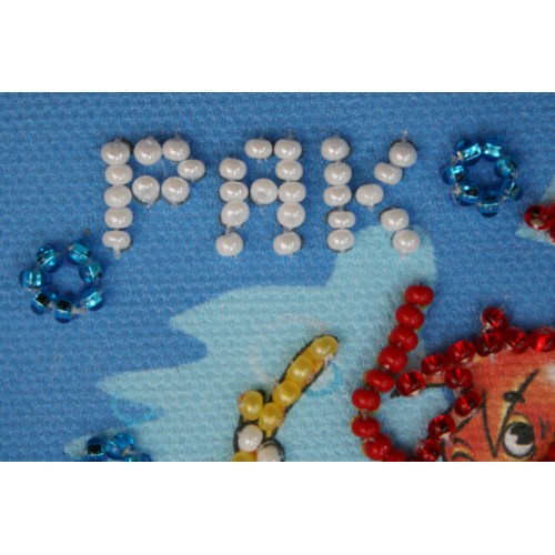 Magnets Bead embroidery kit Cancer, AMA-104 by Abris Art - buy online! ✿ Fast delivery ✿ Factory price ✿ Wholesale and retail ✿ Purchase Kits for embroidery magnets with beads on canvas