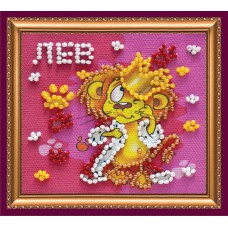 Magnets Bead embroidery kit Leo
