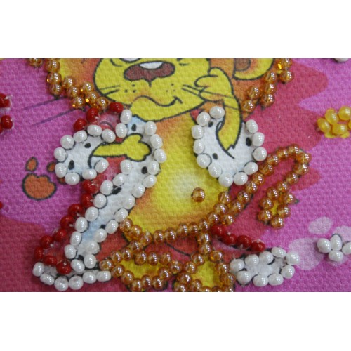 Magnets Bead embroidery kit Leo, AMA-105 by Abris Art - buy online! ✿ Fast delivery ✿ Factory price ✿ Wholesale and retail ✿ Purchase Kits for embroidery magnets with beads on canvas
