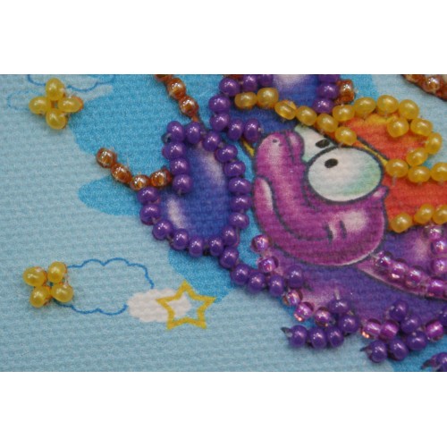 Magnets Bead embroidery kit Scorpio, AMA-108 by Abris Art - buy online! ✿ Fast delivery ✿ Factory price ✿ Wholesale and retail ✿ Purchase Kits for embroidery magnets with beads on canvas