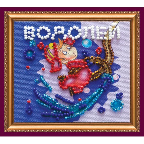 Magnets Bead embroidery kit Aquarius, AMA-111 by Abris Art - buy online! ✿ Fast delivery ✿ Factory price ✿ Wholesale and retail ✿ Purchase Kits for embroidery magnets with beads on canvas