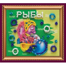 Magnets Bead embroidery kit Pisces