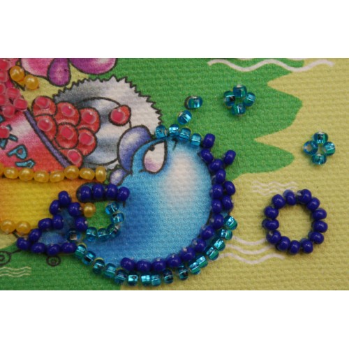 Magnets Bead embroidery kit Pisces, AMA-112 by Abris Art - buy online! ✿ Fast delivery ✿ Factory price ✿ Wholesale and retail ✿ Purchase Kits for embroidery magnets with beads on canvas