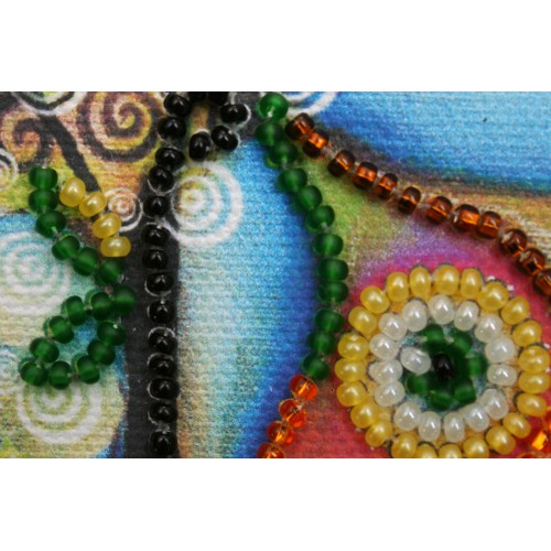 Magnets Bead embroidery kit Owl – 1, AMA-113 by Abris Art - buy online! ✿ Fast delivery ✿ Factory price ✿ Wholesale and retail ✿ Purchase Kits for embroidery magnets with beads on canvas
