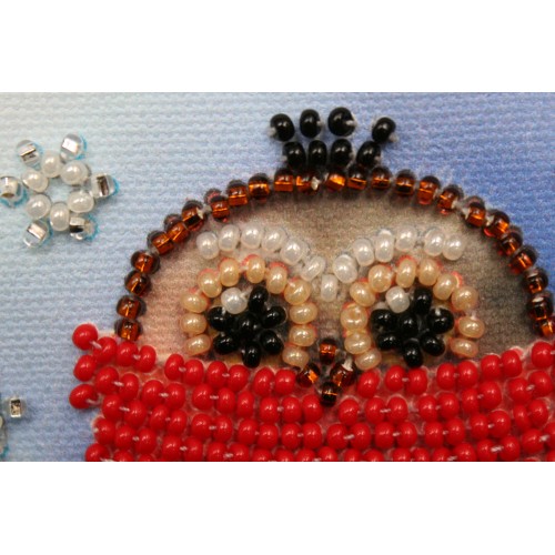 Magnets Bead embroidery kit Owl – 6, AMA-118 by Abris Art - buy online! ✿ Fast delivery ✿ Factory price ✿ Wholesale and retail ✿ Purchase Kits for embroidery magnets with beads on canvas