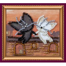 Magnets Bead embroidery kit Fly with cats