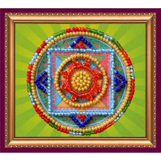 Magnets Bead embroidery kit Oriental pattern - 1, AMA-131 by Abris Art - buy online! ✿ Fast delivery ✿ Factory price ✿ Wholesale and retail ✿ Purchase Kits for embroidery magnets with beads on canvas