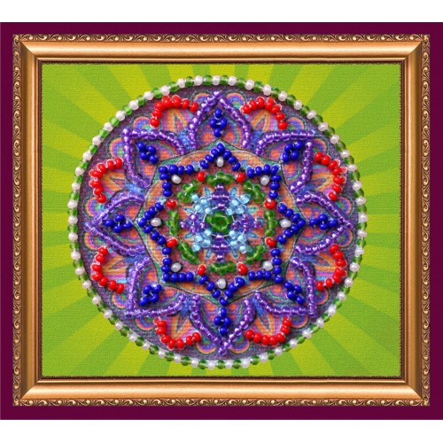 Magnets Bead embroidery kit Oriental pattern - 2, AMA-132 by Abris Art - buy online! ✿ Fast delivery ✿ Factory price ✿ Wholesale and retail ✿ Purchase Kits for embroidery magnets with beads on canvas