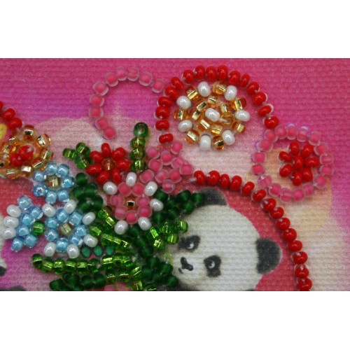 Magnets Bead embroidery kit Saint Valentines Day, AMA-134 by Abris Art - buy online! ✿ Fast delivery ✿ Factory price ✿ Wholesale and retail ✿ Purchase Kits for embroidery magnets with beads on canvas