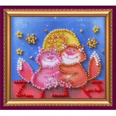 Magnets Bead embroidery kit Roof love