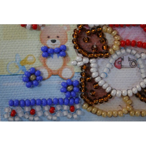 Magnets Bead embroidery kit Little monkey, AMA-138 by Abris Art - buy online! ✿ Fast delivery ✿ Factory price ✿ Wholesale and retail ✿ Purchase Kits for embroidery magnets with beads on canvas